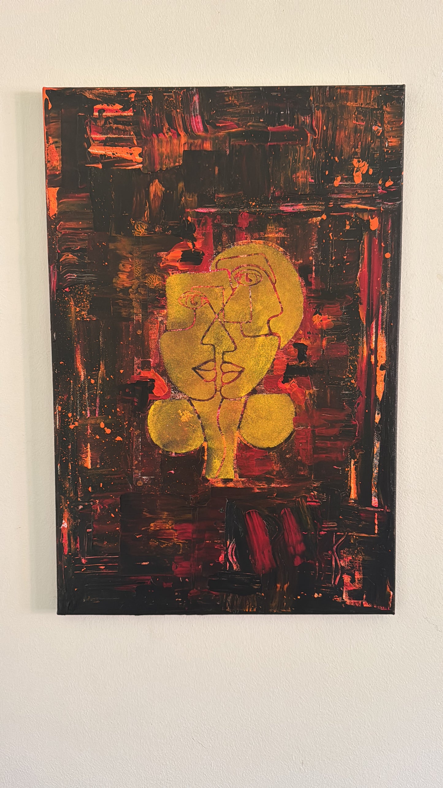 Two Sides of the Same Face - 40cm x 60cm
