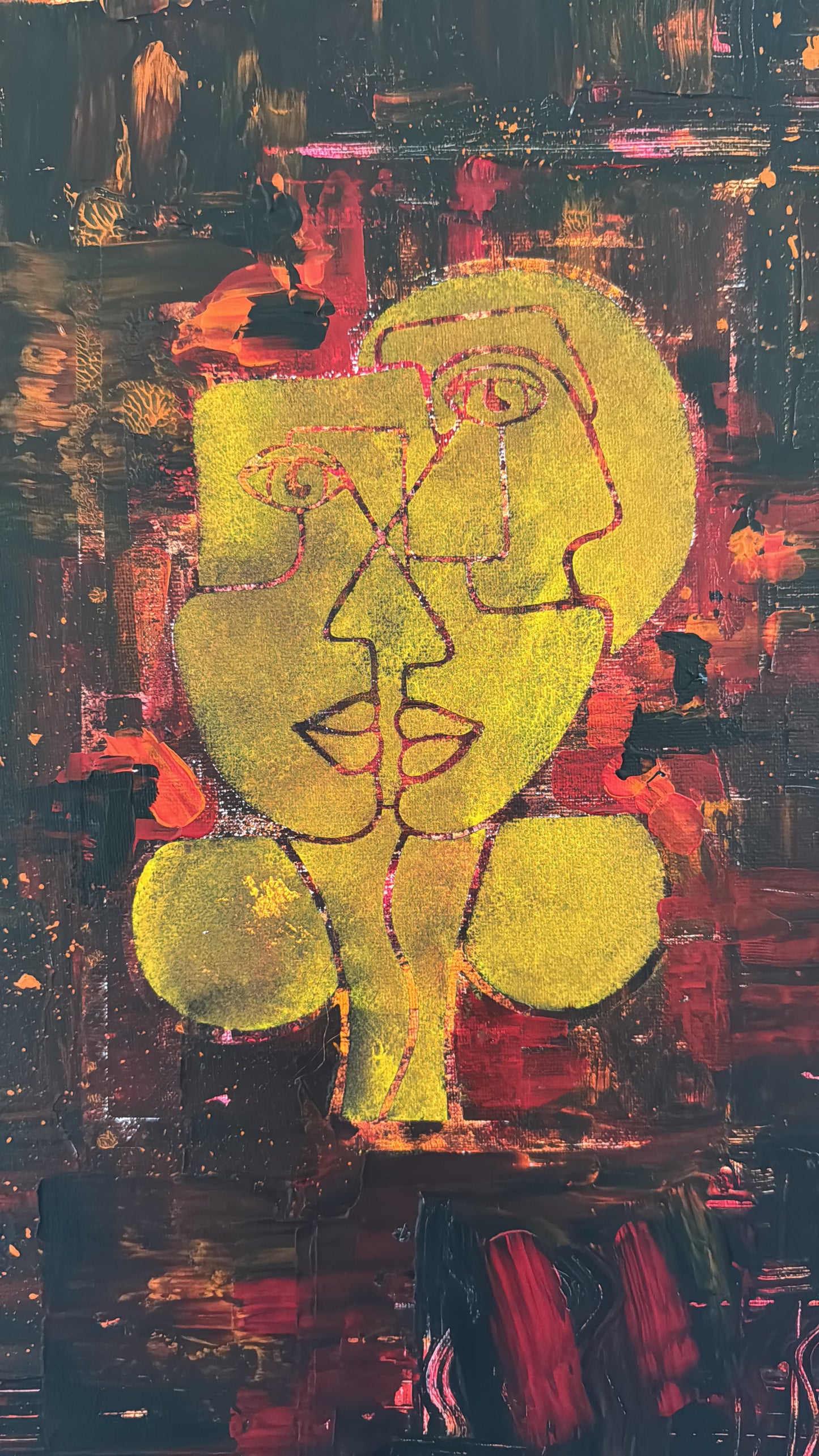 Two Sides of the Same Face - 40cm x 60cm