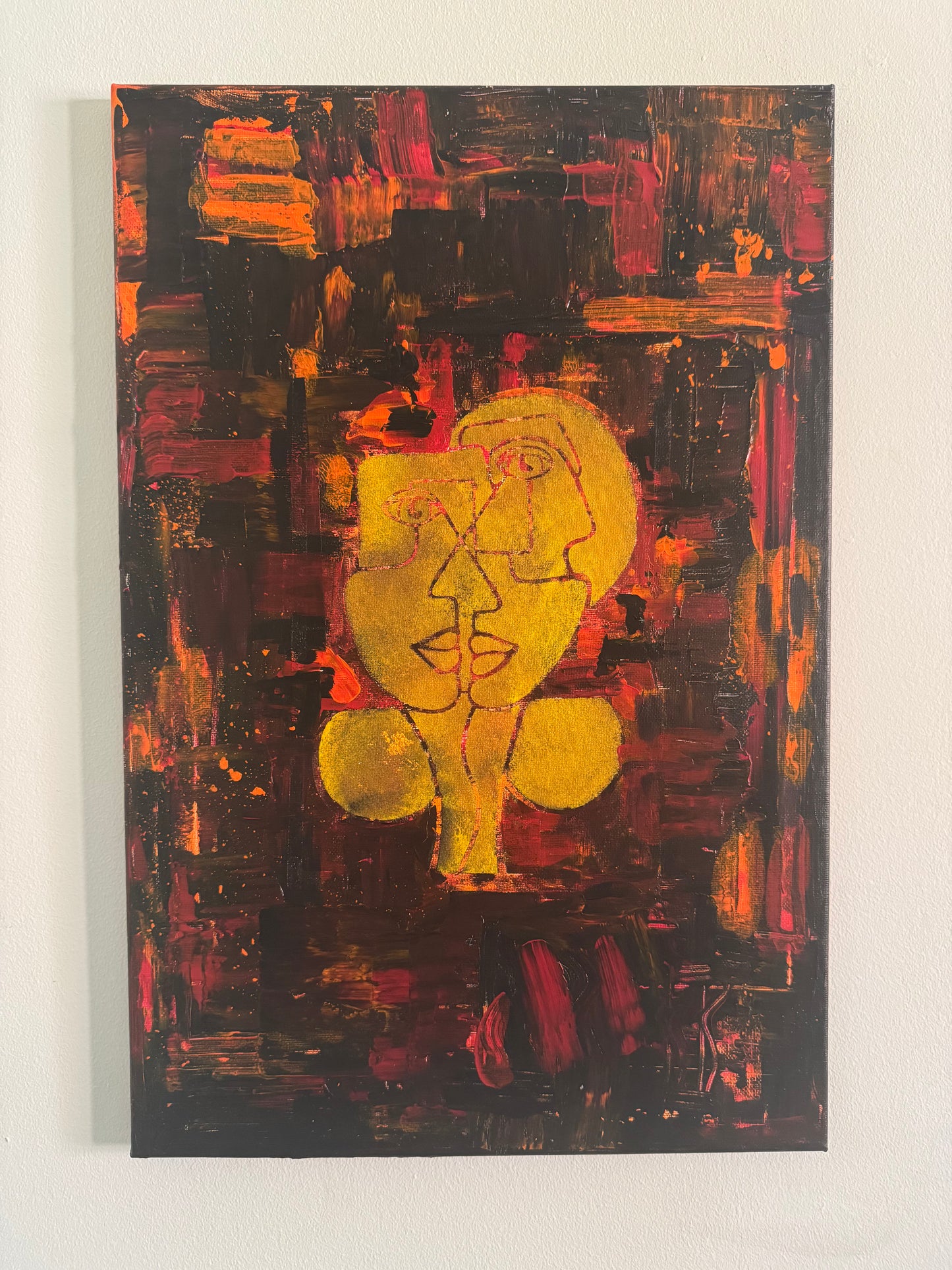 Two Sides of the Same Face - 40cm x 60cm