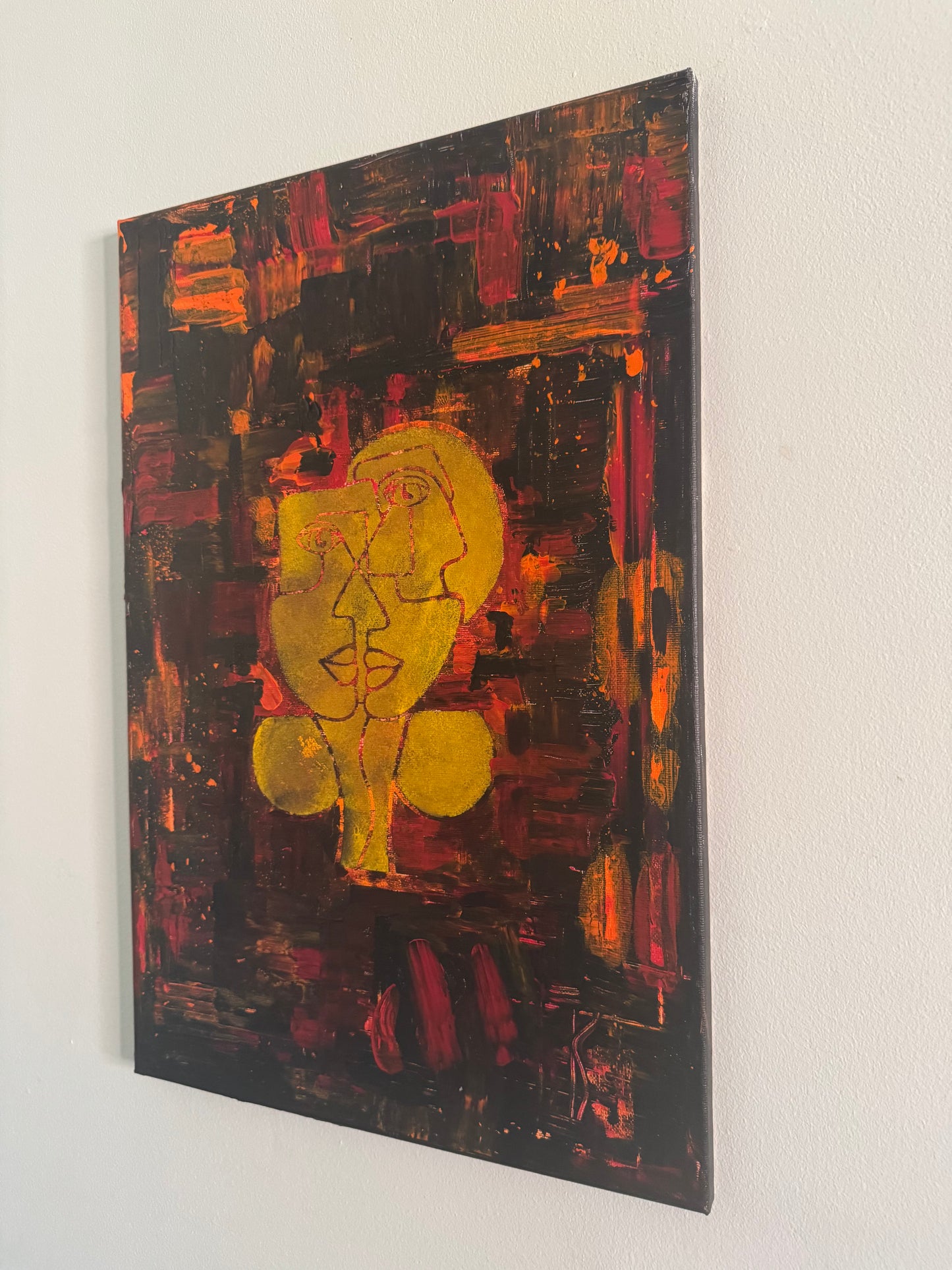 Two Sides of the Same Face - 40cm x 60cm