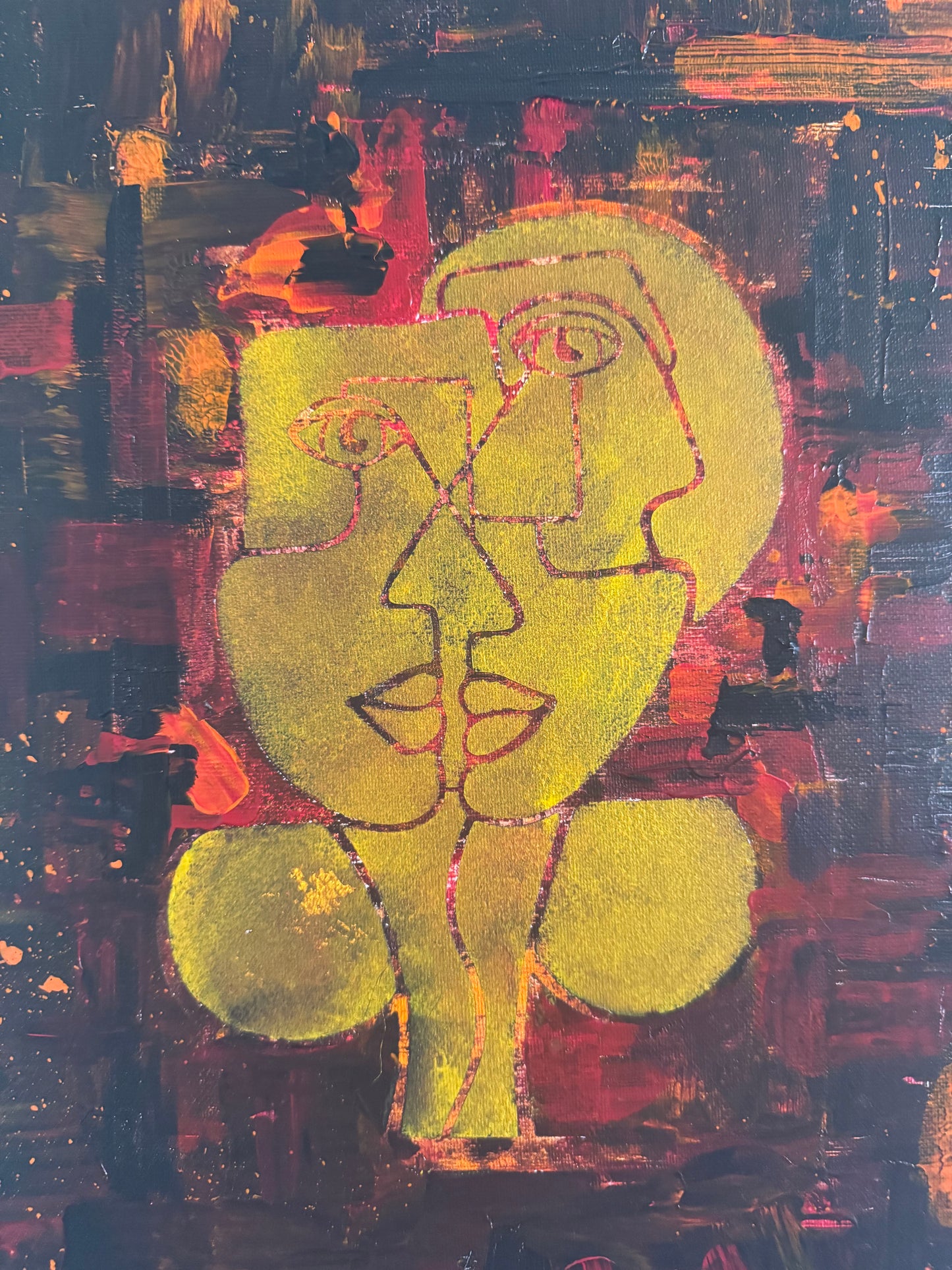 Two Sides of the Same Face - 40cm x 60cm