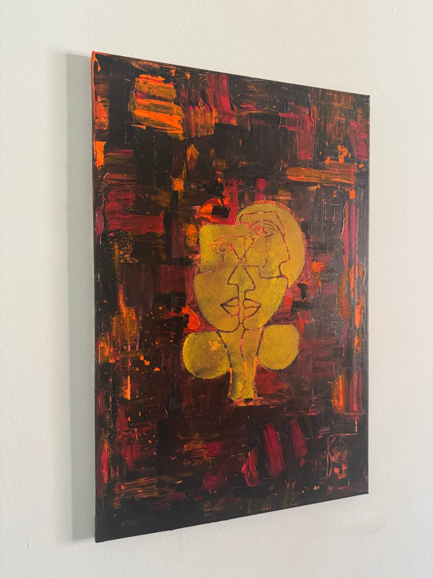 Two Sides of the Same Face - 40cm x 60cm
